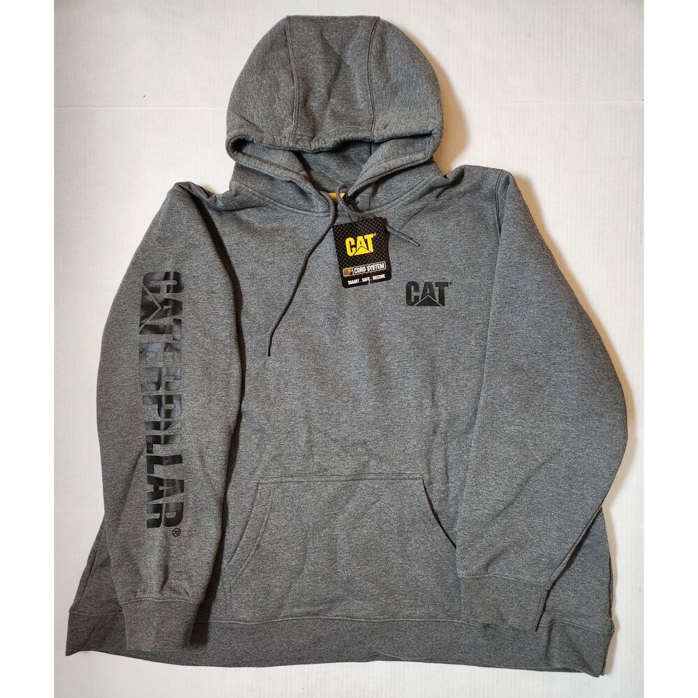 CAT Caterpillar Women’s TM Banner Pullover Hoodie Gray 3X